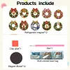10PCS DIY Pearl Diamond Painting Christmas Fridge Magnets, Sparkling Rhinestone Refrigerator Magnet Craft Kit for Home Decor & Gifts