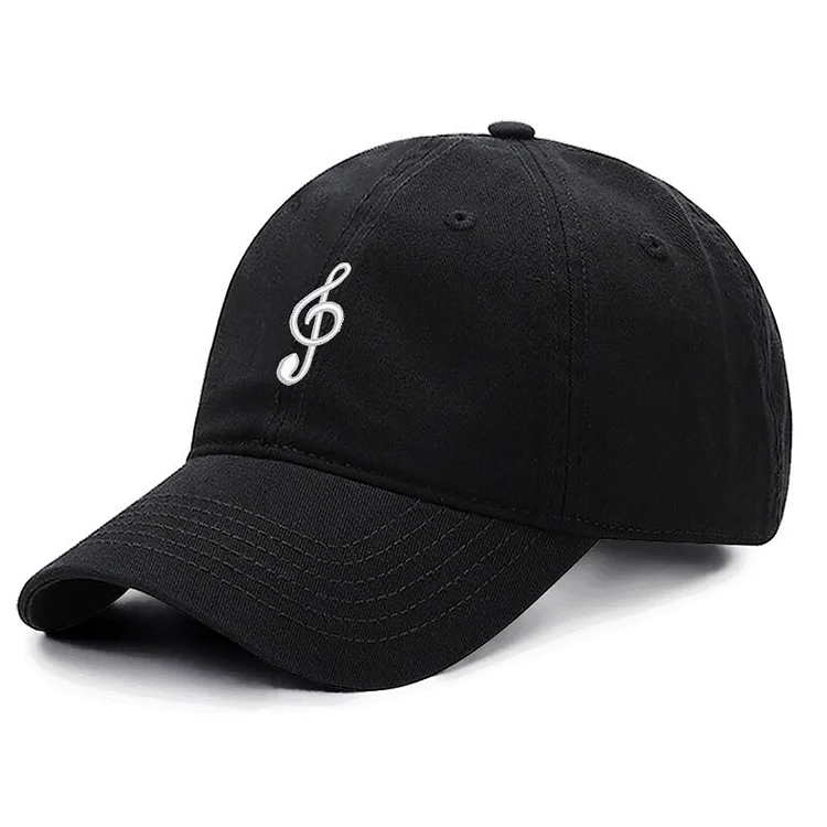 Musical Note Embroidery Cotton Men Baseball CapWomen Hat Sport Visors Snapback Cap Sun Hat Breathable Outdoor Dropshipp