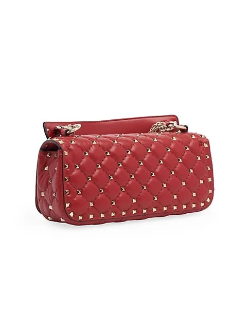 Valentino Garavani Rockstud Spike Quilted Leather Shoulder Bag 5 out of 5 Customer Rating
