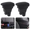 Car Armrest Box with USB Ports Seat Storage Box Fit for Honda Fit Jazz 2008-2013