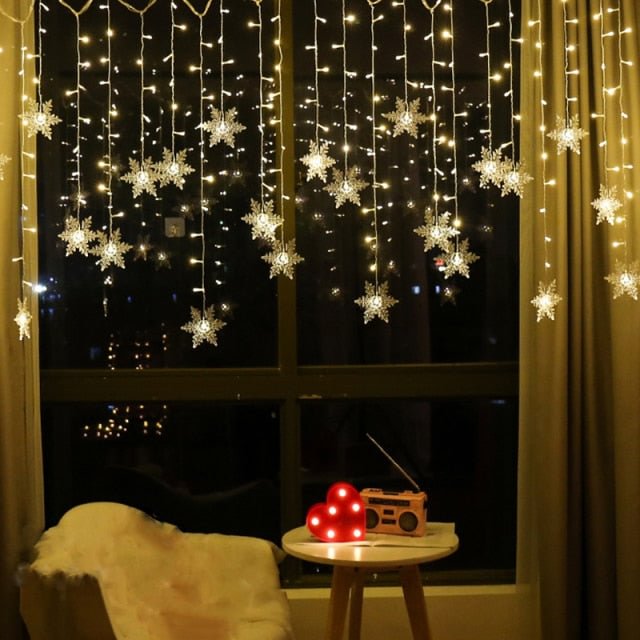 Christmas snowflakes LED String lights