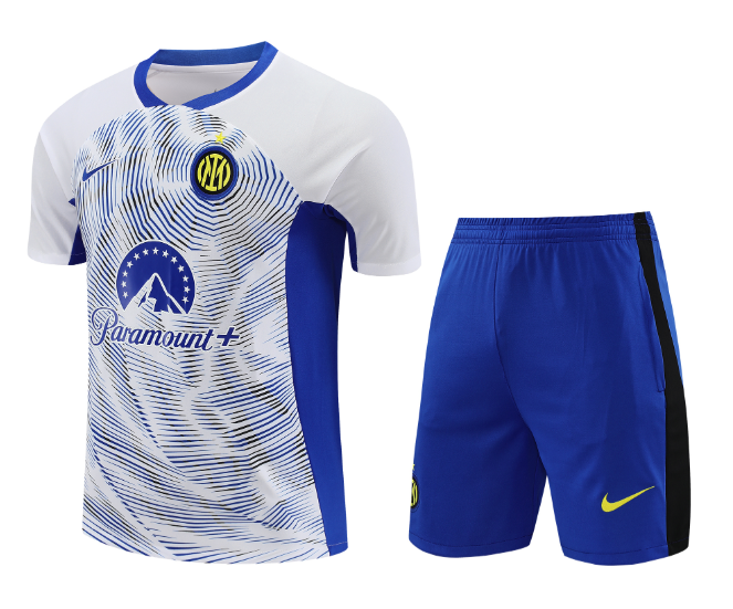 24/25 Inter Milan Training Kit Short Sleeve White Football Shirt Thai Quality