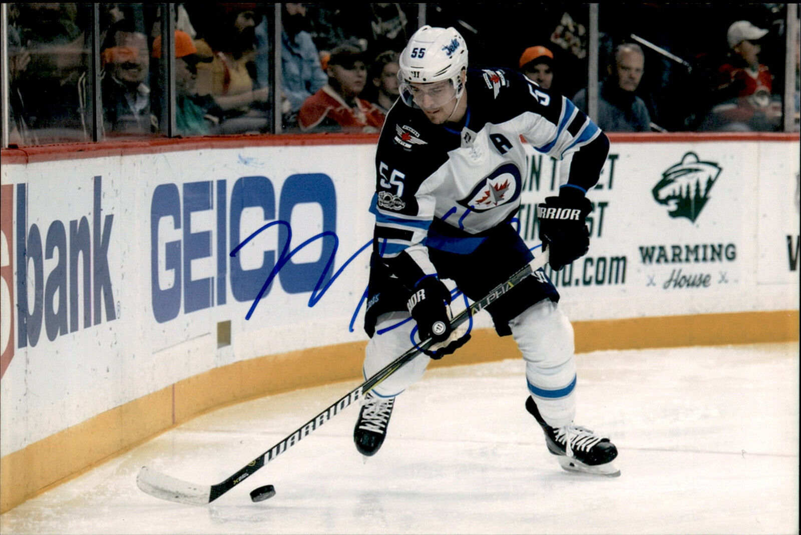 Mark Scheifele SIGNED 4x6 Photo Poster painting WINNIPEG JETS #3