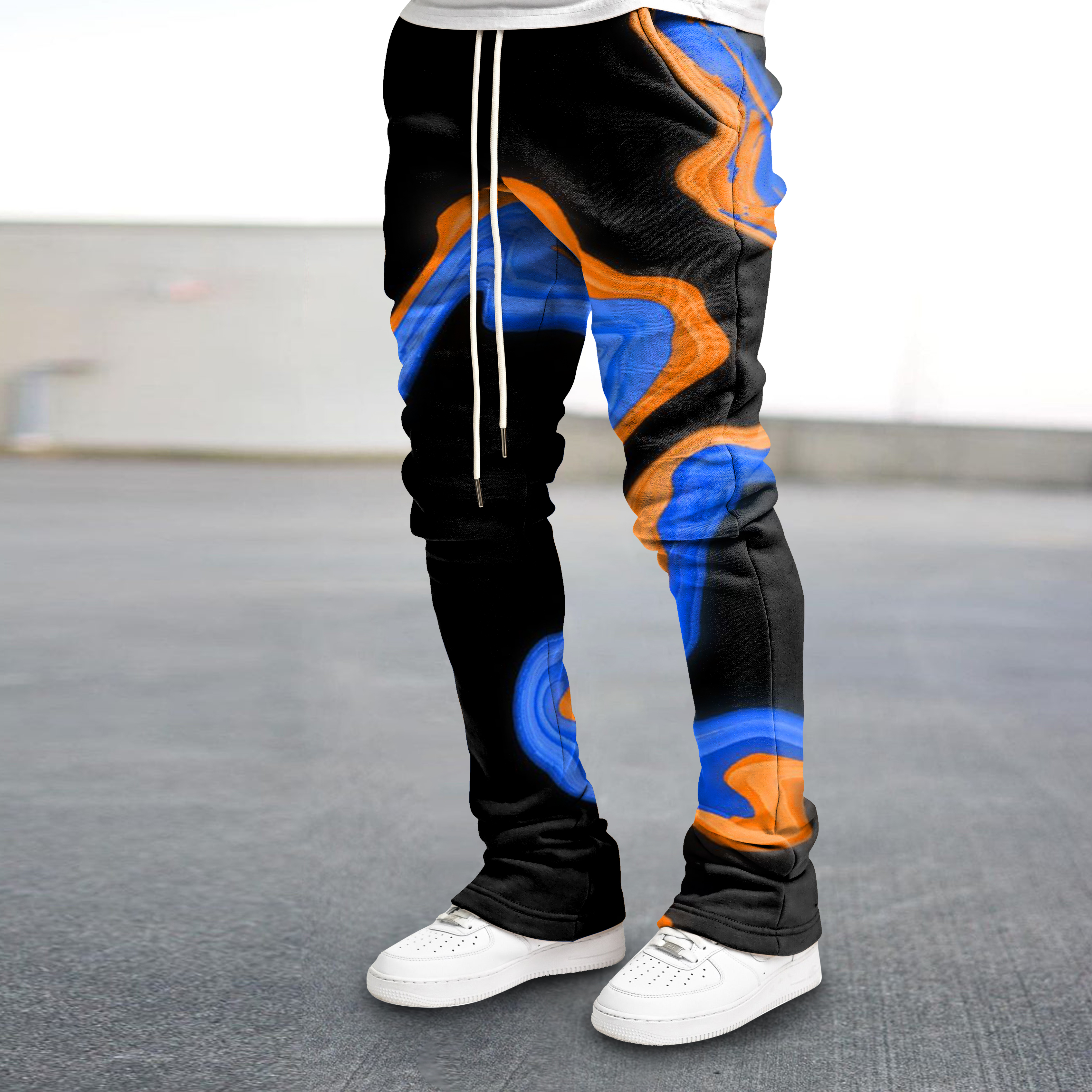Retro Casual Fashion Printed Trousers