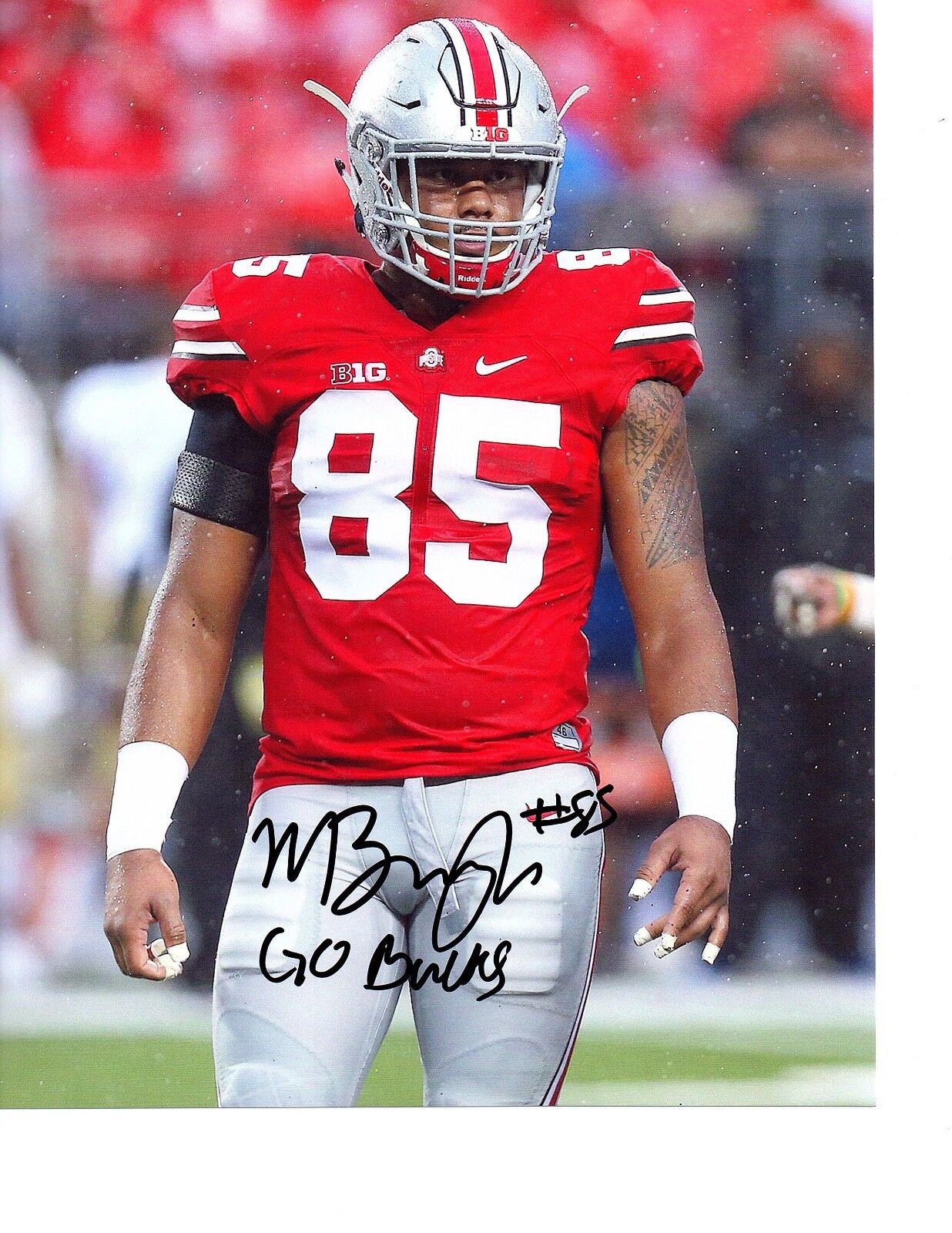 Marcus Baugh Ohio State Buckeyes signed autographed 8x10 football Photo Poster painting COA