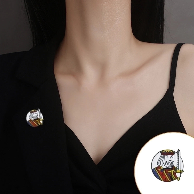 Casual Pin Poker Alloy Enamel Unisex Brooches