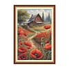 (US Local)Poppy-11CT Stamped Cross Stitch Kit(40x60cm)