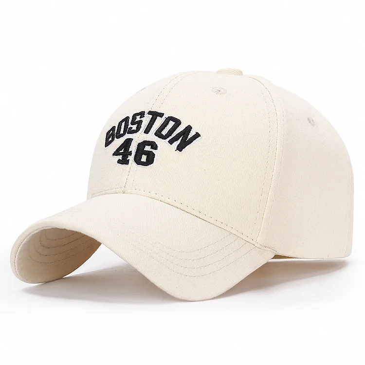 Letter boston Embroidery Cap Casual Outdoor Baseball Caps For Men Hats Women Snapback Caps For Adult Sun Hat Gorras wholesa