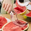 Stainless Steel Watermelon Slicer Cutter with Non-Slip Handle Fruit Corer Cutter