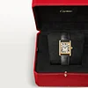 TANK LOUIS CARTIER WATCH Large model, quartz movement, 18K yellow gold, leather