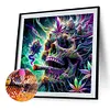 40x40cm Skelett 5d DIY Vollbohrer Runde Diamant Malerei Kit Wohnkultur
