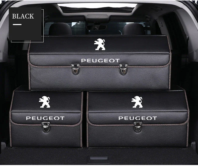 Car Trunk Leather Storage Box