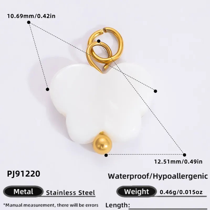 1 Piece 11.34*11.08mm 24.65*13.62mm 4.29*24.15mm 304 Stainless Steel Zircon 18K Gold Plated Tree Heart Shape Candy Jewelry Accessories Pendant