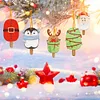 10pcs Diamond Painting Hanging Ornament Single Side Ice Cream Christmas Gifts