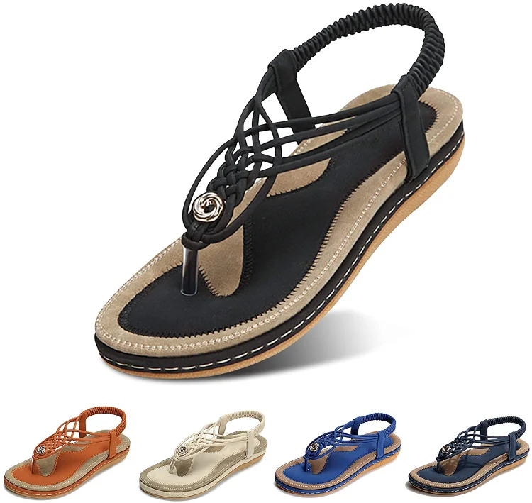 Stunahome™ Summer Bohemian Beaded Flip Flops Flat Sandal HUIDONG Stunahome.com