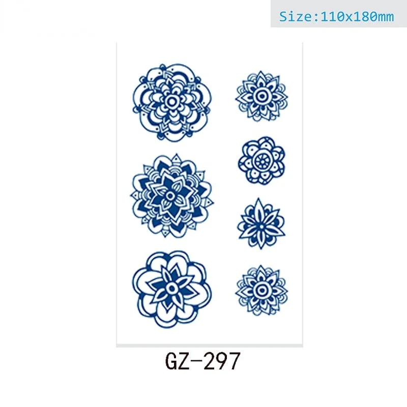 Net Red Herbal Juice Semi-permanent Waterproof Sweat-proof Tattoo Masking Scar Tattoo Sticker Herbal Juice Tattoo Sticker