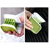 Car Seat Belt Cleaning Brush Double Sided U Type Foldable Safe Belt Washing Tool