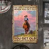 Cowgirl Riding Horse - Vintage Metal Signs - 20*30cm/30*40cm - Western