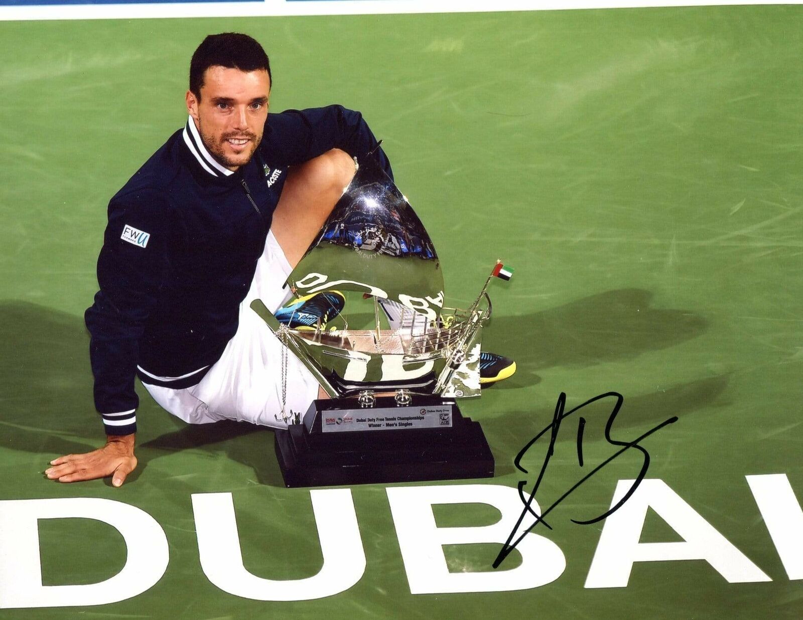 PROFESSIONAL TENNIS PLAYER Roberto Bautista Agut autograph, IP signed Photo Poster painting