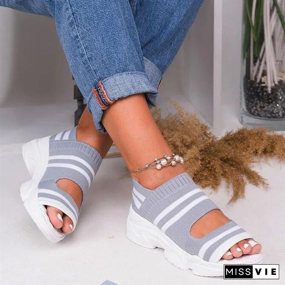 Elastic Women Summer Casual Pantshoes