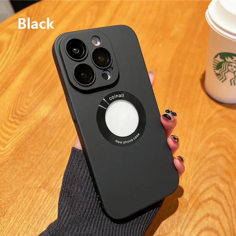 For iPhone 13/14 Series Hollow Out Frosted Mobile Phone Case