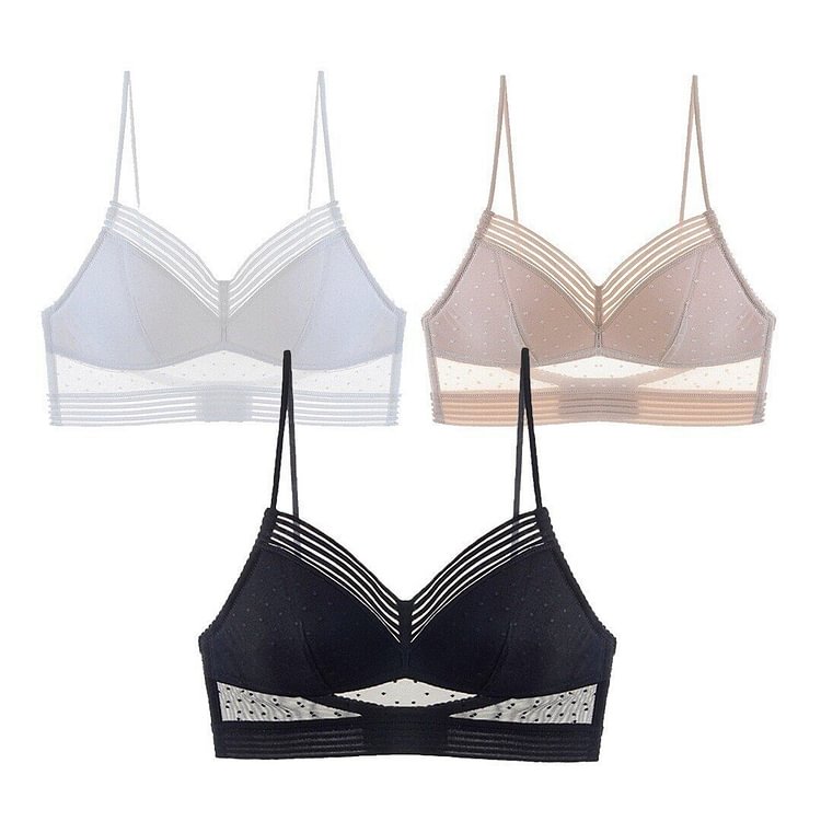 Starry Bra - Low Back Wireless Pull Up Lace Bra