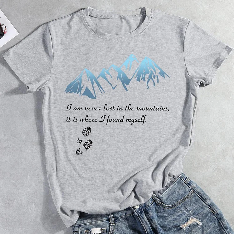 PSL I never lost in  mountains Hiking Tees -011994