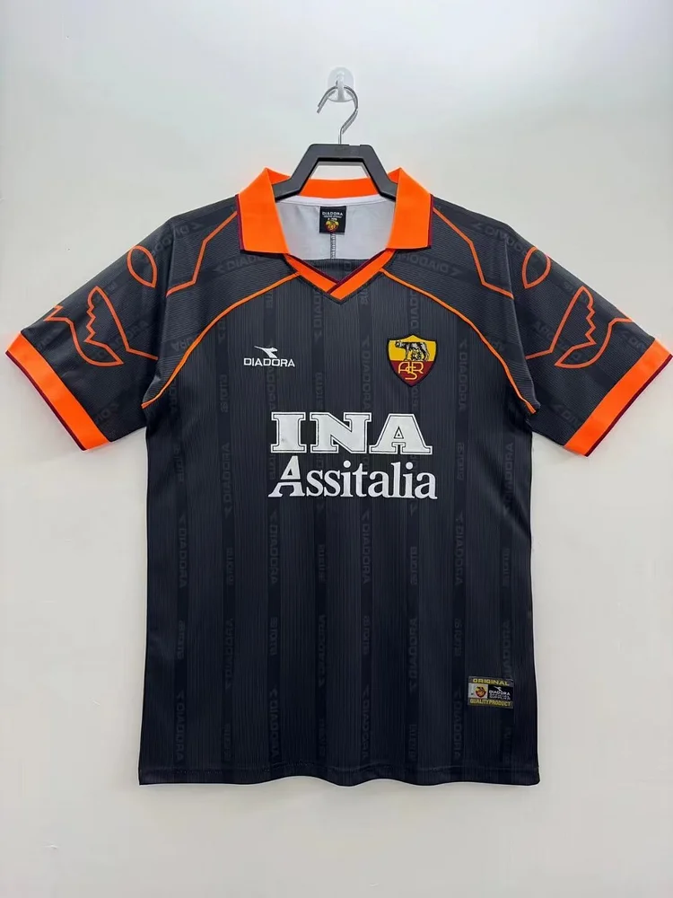 1999/00 Roma away retro jersey 1:1 Thai quality