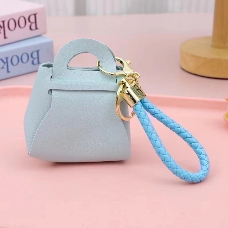 Popular Korean Version Of The Hundred Tower Key Chain Pendant Cute Candy Color Small Coin Purse Bag Macaron Earphone Bag