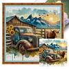 (Multi-Style) Western Farm-11CT Stamped Cross Stitch 50*50cm/19.69*19.69in