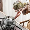 Glass Teapot with Infuser, Kung Fu Teapot with 360 Degree Rotating Infuser, Stovetop Safe