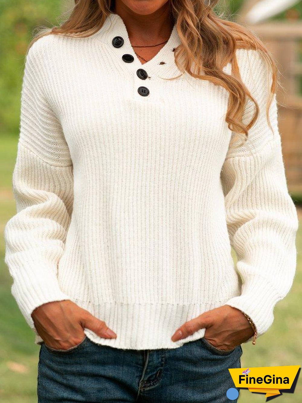 Acrylic Long Sleeve Sweater