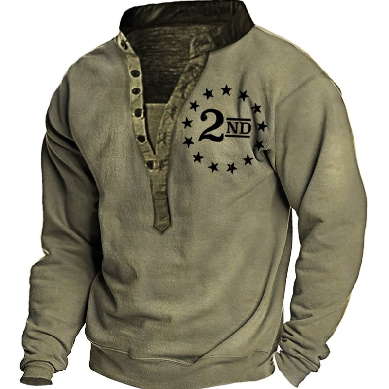 2ND. Men's Outdoor Comfortable Retro Sweatshirt