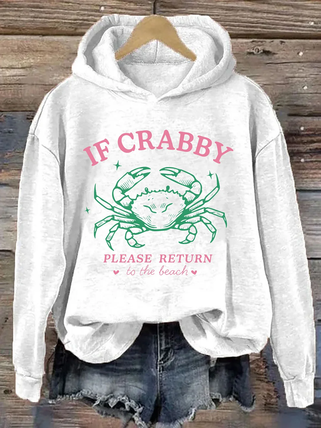 If Crabby Return To The Beach Hoodie