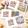 6PCS Diamond Painting Happy Easter Greeting Card Kit for Birthdays Thanksgiving & Special Occasion