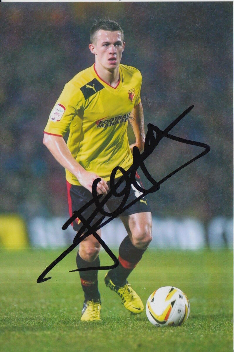 WATFORD HAND SIGNED JONATHAN HOGG 6X4 Photo Poster painting 1.