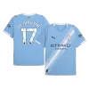 DE BRUYNE #17 Manchester City Home Soccer Jersey 2025/26