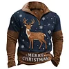 3D Printed Unisex Patterned Crew Neck Christmas Sweatshirt