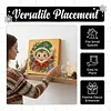 (25x25cm)DIY Pearl Painting Xmas Framed Handmade Pearl Material Art Kit Living Room Decor