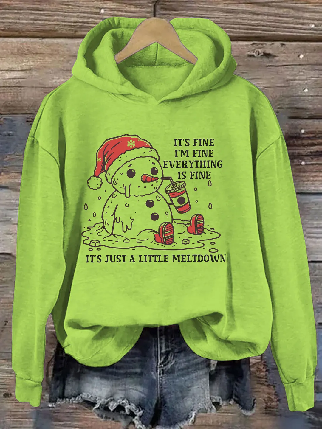Funny Christmas Mental Health Hoodie