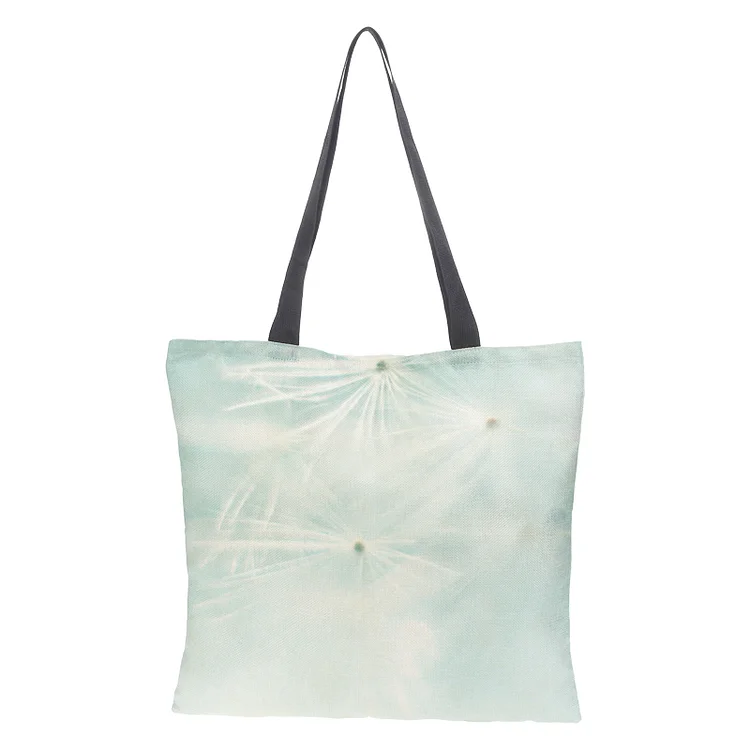Linen Eco-friendly Tote Bag - Flower