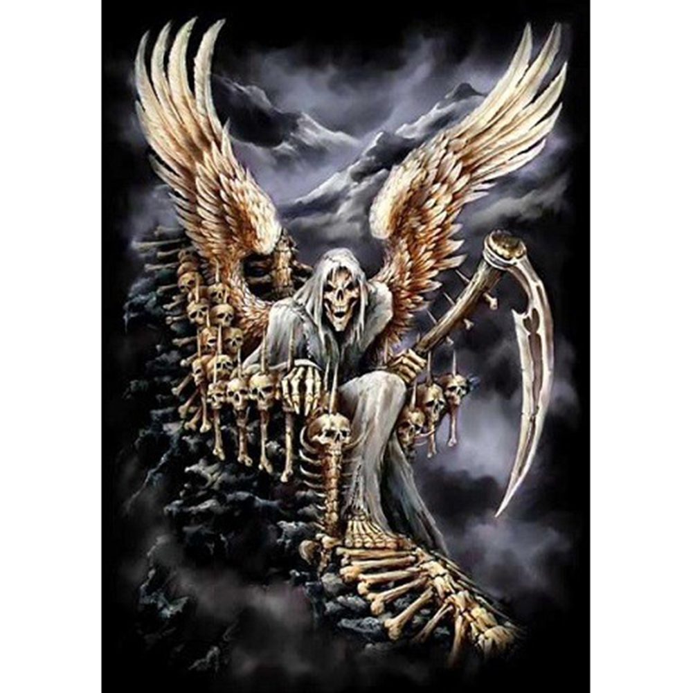

(Multi-Size) Skull Man - Round/Square Drill Diamond Painting - 30*40CM, Square diamond 40*50cm, 501 Original