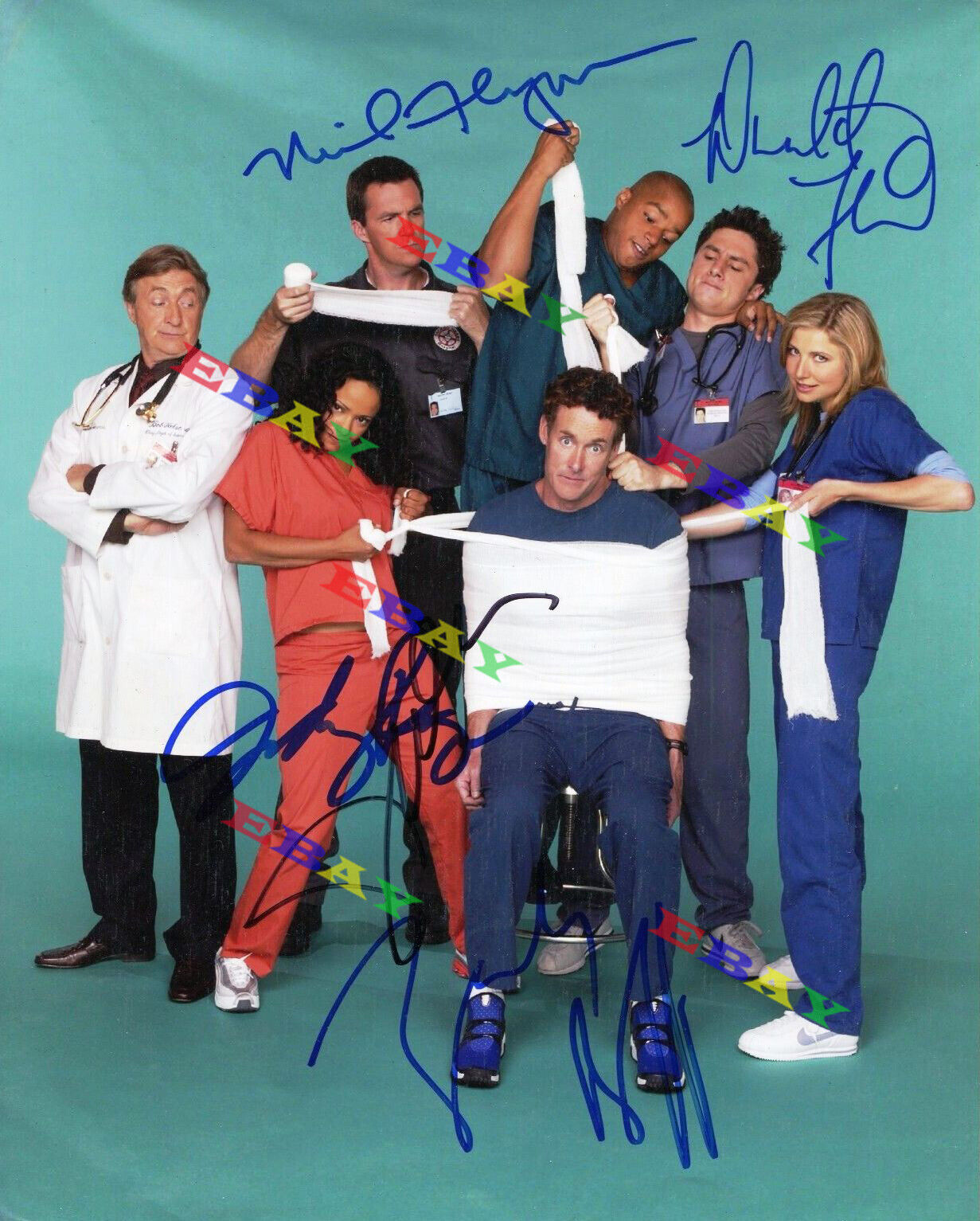 SCRUBS CAST 8x10 Autographed Signed Photo Poster painting Reprint