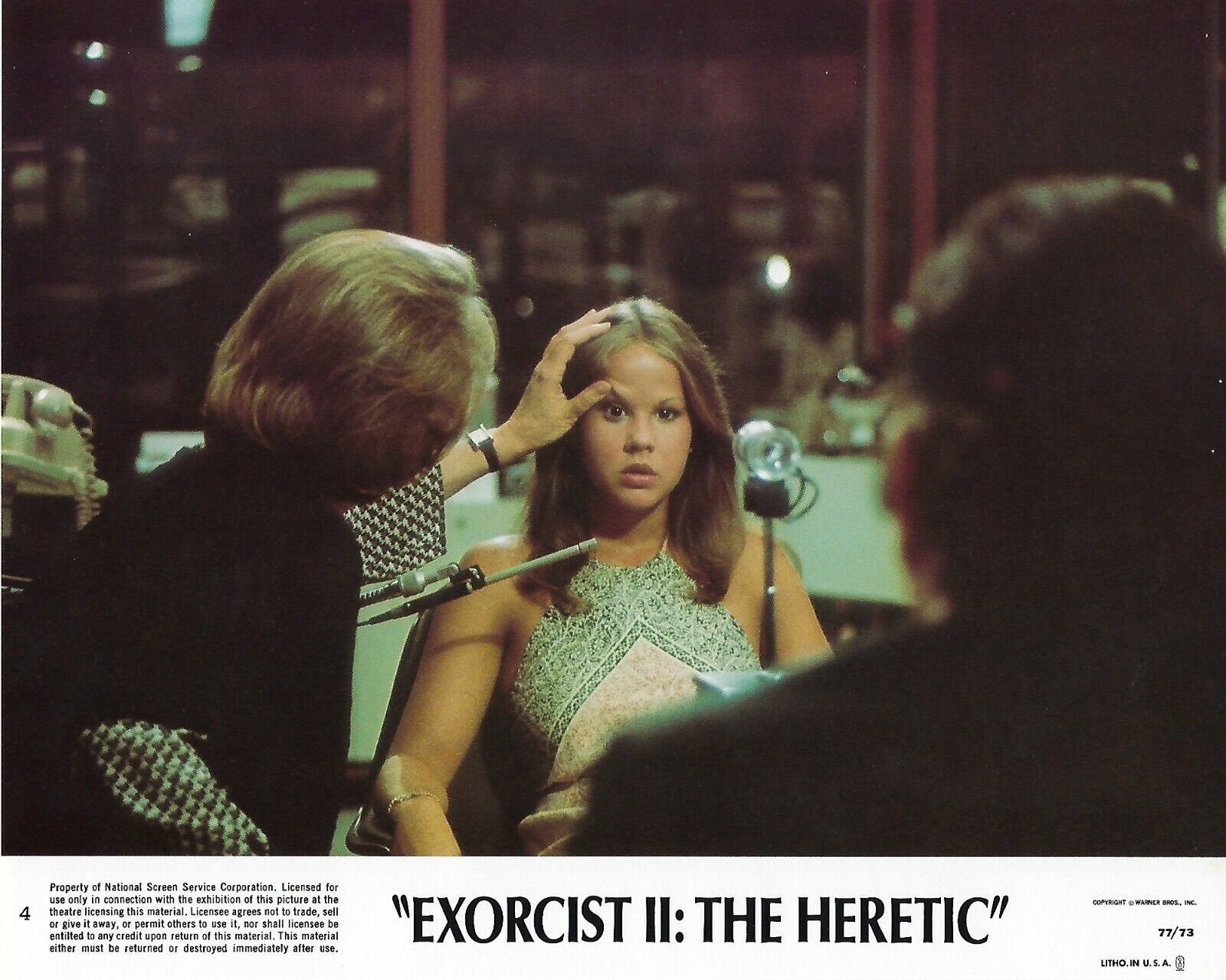 Exorcist 2 Original 8x10 Lobby Card Poster Photo Poster painting 1977 Blair Sydow Winn II #4