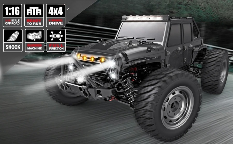 Tegooe 116 Scale High Speed RC Off-Road Racing Truck - 4WD Remote Control Toy