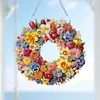 Diamond Painting Acrylic Wreath Diamond Painting Dots Hanging Pendant