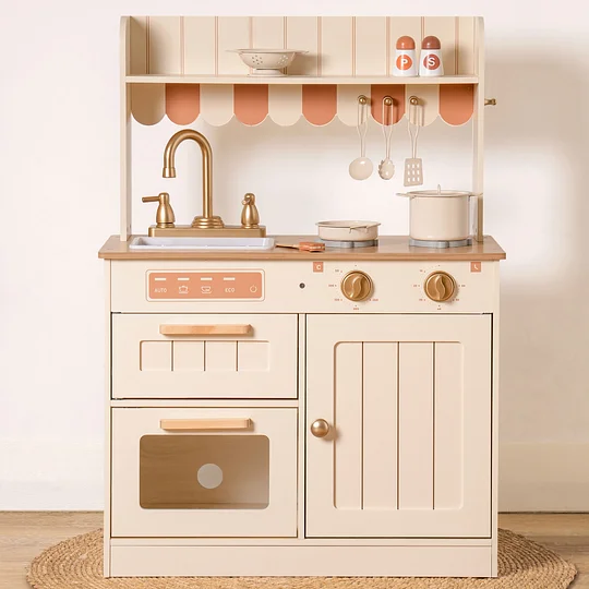Robud Realistic Design Wooden Kids Kitchen Playset WCF09 | Robotime Online