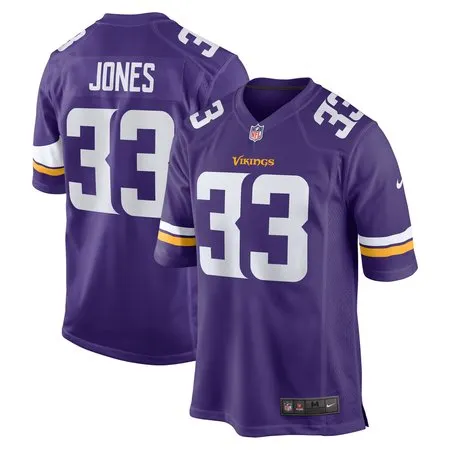 Men's Minnesota Vikings Aaron Jones  Purple Game Player Jersey