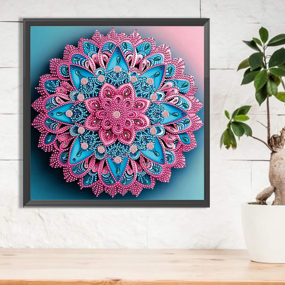 Diamond Painting - Partial Special Shaped Drill - Mandala(Canvas|30*30cm)