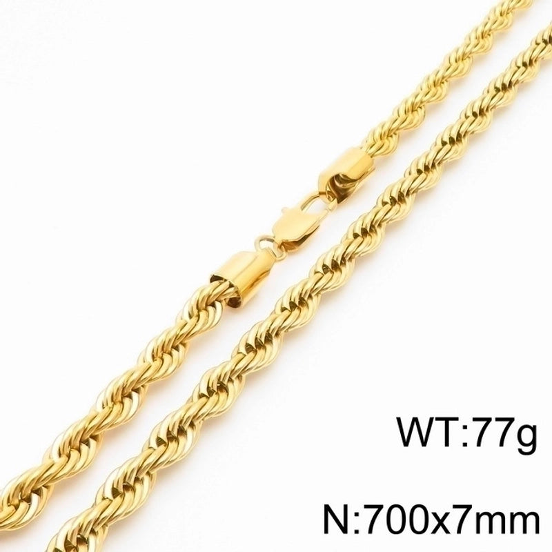 Jewelry Fashion Geometric 304 Stainless Steel 18K Gold Plated Plating Stainless Steel Necklaces